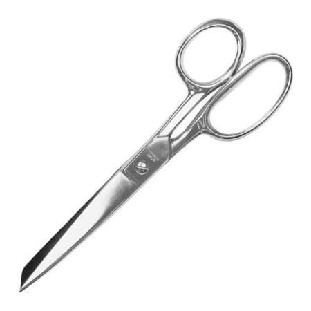 Acme United Clauss 10257 Forged Nickel Plated Straight Office Scissors, 8" 10257